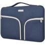 HESTECH Chromebook Case,11.6''-12.5 inch Water Repellent Polyester Protective Laptop Sleeve Bag Handle Front Pockets Acer/HP Stream/Samsung/Microsoft Surface Pro 7/3/4/5/6,Navy Blue