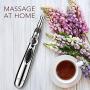 Acupuncture Pen, Electronic Acupuncture Pen for Pain Relief Therapy, Powerful Meridian Energy Pen Relief Pain Tools 1 x AA Battery (Not Included) (3 Heads)