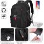 Laptop Backpack 18.4 Inch Waterproof Extra Large TSA Travel Backpack Anti Theft College School Business Mens Backpacks with USB Charging Port 17.3 Gaming Computer Backpack for Women Men Black