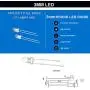 CO RODE 100 Pieces Ultra Bright 3mm LED Diode Lights, Emitting Diode Lamp for DIY, Arduino (Orange)