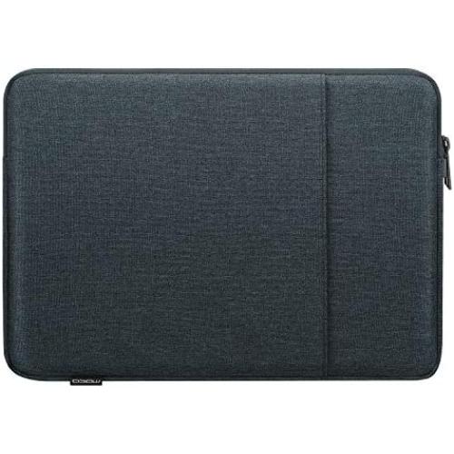 MoKo 13 Inch Laptop Sleeve, Carrying Bag Case Zipper Cover with Pocket Fits MacBook Air Retina 13.3 2018, MacBook Air 13.3 2019/2020, Macbook Retina 12 2015/2016, iPad Pro 12.9'' 2018/2020 - Space Gray