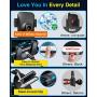 VANMASS Universal Car Phone Mount,【Patent & Safety Certs】Upgraded Handsfree Stand, Dash Windshield Air Vent Phone Holder for Car, Compatible iPhone 11 Pro Xs Max XR X 8 7 6, Galaxy s20 Note 10 9 Plus