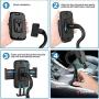 TUNEDUB | Cup Phone Holder Car Mount | Adjustable Gooseneck | Universal Fit, iPhone Xmax/XR/X / 8/7 / 6S / 6S Plus, Samsung Galaxy S10 / S10 Plus / S9 / S9 Plus / S7 / S6
