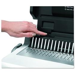 Fellowes 5216701 Pulsar Electric Comb Binding System, 300 Sheets, 17 x 15 3/8 x 5 1/8, White,Grey
