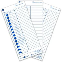 Pyramid 35100-10SMB 1,000 Count Spanish Language Genuine Time Cards for 3500, 3600SS and 3700 Time Clocks Time Clock