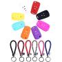 4 Buttons Remote Key Silicone Rubber Keyless Entry Shell Case Fob and Key Skin Cover fit for Chevrolet Camaro Cruze Volt Equinox Spark Malibu Sonic Buick for Opel (BULE)
