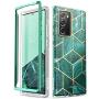 i-Blason Cosmo Series Case Designed for Galaxy Note 20 5G 6.7 inch (2020 Release), Bumper Marble Design Without Built-in Screen Protector (Jade)