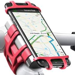 Bike Motorcycle Phone Mount, ANCwear 5-in-1 Portable Phone Holder, Adjustable Silicon Universal Fit Handlebars and Smart Phones Like iPhone Xs Max R X 8 Plus 7 Samsung