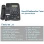 HePesTer Basic Corded Phone with Caller ID, Home Office Landline Phone with Adjustable Volume for Speakerphone/Alarm Clock/Speed Dial Function