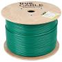 trueCABLE Cat6A Shielded Riser (CMR), 1000ft, Green, 23AWG Solid Bare Copper, 750MHz, ETL Listed, Overall Foil Shield (FTP), Bulk Ethernet Cable