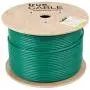 trueCABLE Cat6A Shielded Riser (CMR), 1000ft, Green, 23AWG Solid Bare Copper, 750MHz, ETL Listed, Overall Foil Shield (FTP), Bulk Ethernet Cable