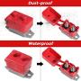 4 Pieces 12V - 24V Automatic Reset Circuit Breakers with Cover Stud Bolt and 8 Pieces Wire Lugs for Car Boat Truck Automotive and More