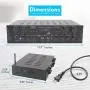 500W Karaoke Wireless Bluetooth Amplifier - 4 Channel Stereo Audio Home Theater Speaker Sound Power Receiver w/ AUX IN, FM, RCA Subwoofer Speakers OUT, USB, Microphone IN w/ Echo - Pyle PTA44BT 500W Karaoke Wireless Bluetooth Amplifier - 4 Channel Stereo Audio Home Theater Speaker Sound Power Receiver w/ AUX IN, FM, RCA Subwoofer Speakers OUT, USB, Microphone IN w/ Echo - Pyle PTA44BT