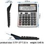XINPENGFA Office Calculator,12-Digit Battery Dual Powered Handheld Electronic Business Mini Solar Basic Calculator, Desk Calculators with Large LCD Display（Pack of 2）