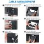 WAITIEE Updated Version,Wireless Charger 5 in 1,Qi Wireless Charging Station for iWatch 6/5/4/3/2/1& AirPods3/2/1 & Pencil & iPhone 12/11/11 Pro Max/XR/XS Max/Xs/X/8/8P Black(No iWatch Charging Cable)