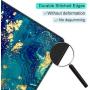 ITNRSIIET Gaming Mouse Pad with Stitched Edges, Premium-Textured Mouse Mat Pad, Non-Slip Rubber Base Mousepad for Laptop, Computer & PC, 10.2×8.3×0.12 inches, Blue Green Marbling
