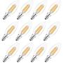 12 Pack Dimmable E12 LED Candelabra Bulb, 40 Watt Equivalent B11 LED Chandelier Light Bulbs, Warm White 2700K, 350 Lumens, Candelabra Base, Home Decorative