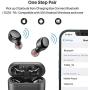 TOZO T6 True Wireless Earbuds Bluetooth Headphones Touch Control with Wireless Charging Case IPX8 Waterproof TWS Stereo Earphones in-Ear Built-in Mic Headset Premium Deep Bass for Sport Black