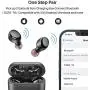 TOZO T6 True Wireless Earbuds Bluetooth Headphones Touch Control with Wireless Charging Case IPX8 Waterproof TWS Stereo Earphones in-Ear Built-in Mic Headset Premium Deep Bass for Sport Black