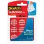 Scotch Restickable Dots, Clear, 7/8-in x 7/8-in, 18-Dots (R105)