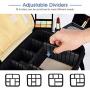 Kootek Travel Makeup Bag 2 Layer Portable Train Cosmetic Case Organizer with Mirror Shoulder Strap Adjustable Dividers for Cosmetics Makeup Brushes Toiletry Jewelry Digital Accessories