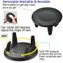Dashboard Cell Phone Holder,SRUNP Car Phone Mount[Vertical Horizontal 360°Rotate] Dash Cell Phone Holder for Car Cradle Compatible iPhone 11 Pro Max XS XR X 8 7 6 Samsung Galaxy Note S10+ Smartphones