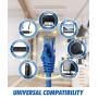 Cat6 Ethernet Cable, 3 Feet (2 Pack) LAN, utp (0.9 Meters) Cat 6, RJ45, Network, Patch, Internet Cable - (3 ft)