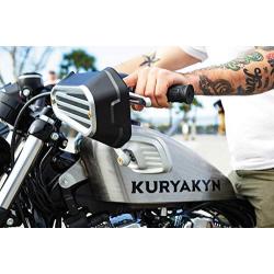 Kuryakyn 6673 Dillinger Handlebar Grips for Dual Cable Throttle Control: 1996-2019 Harley-Davidson Motorcycles, Satin Black, 1 Pair
