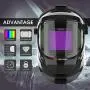 YESWELDER Large Viewing True Color Solar Powered Auto Darkening Welding Helmet with SIDE VIEW, 4 Arc Sensor Wide Shade 4/5-9/9-13 Welder Mask for TIG MIG ARC Grinding Plasma LYG-Q800D