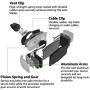 Belkin F7U017bt Universal Car Vent Mount For Smartphones Up To 5.5 inches, Black And Silver