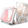 i-Blason Cosmo Case for New iPad 8th/7th Generation, iPad 10.2 2020 2019 Case, Full-Body Trifold with Built-in Screen Protector Protective Smart Cover with Auto Sleep/Wake & Pencil Holder (Marble)