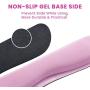 VicTsing Keyboard Wrist Rest Pad & Mouse Wrist Rest, Memory Foam & Superfine Fibre, Easy Typing and Pain Relief for Computer, Laptop, Office, Pink