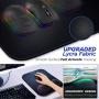 Gimars Large Smooth Superfine Fibre Memory Foam Ergonomic Mouse Pad Wrist Rest Support - Mousepad with Nonslip Base for Laptop, Computer, Gaming & Office