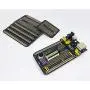 ElectroCookie Prototype PCB Solderable Breadboard for Electronics Projects Compatible for DIY Arduino Soldering Projects, Gold-Plated (5 Pack + 1 Mini Board, Matte Black)