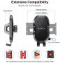 Phone Car Holder Mount - RAXFLY Windshield/Air Vent/Dashboard Cell Car Phone Holder for Car 360 Degree Rotation Universal Suction Mount Stand Compatible with iPhone 11 Samsung S20 Plus All Smartphones