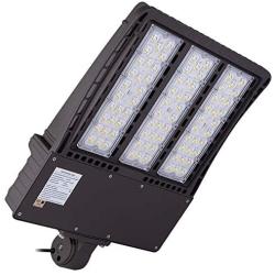 1000LED LED Shoebox Pole Light 300W 33,600Lm, 1000W HID/HPS Equal, 5000K, AC100-277V Input Voltage, Waterproof IP65, for Street Area, Parking Lot Lights