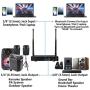 Kithouse S9 UHF Rechargeable Wireless Microphone System Karaoke Microphone Wireless Mic Cordless Dual with Bluetooth Receiver Box + Volume Control ECHO for Karaoke Singing Speech Meeting Church, 200FT