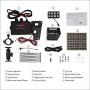Voswitch JK100 Overhead Programmable Switch Panel Power Control System for Jeep Wrangler JK JKU 2007-2018