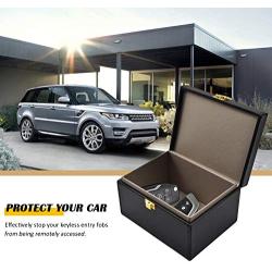 Faraday Key Fob Protector Box, RFID Signal Blocking Box, Faraday Bag Signal Blocking Bag Shielding Pouch Wallet Case for Car Key