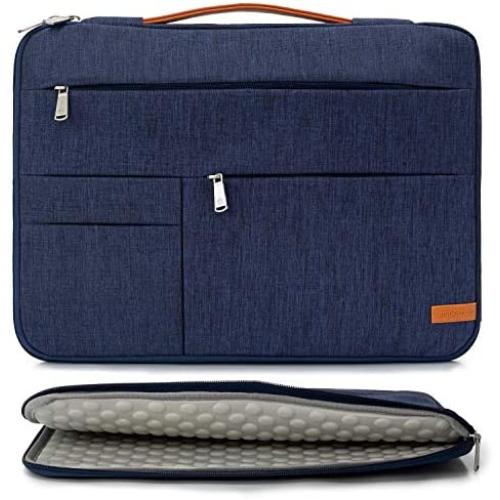 KINGSLONG 15 15.6 Inch Laptop Sleeve Case Bag, Slim Lightweight Laptop Computer Notebook Ultrabooks Carrying Case Handbag Cover for Men Women Fit for Acer Dell Lenovo HP Toshiba ect, Blue