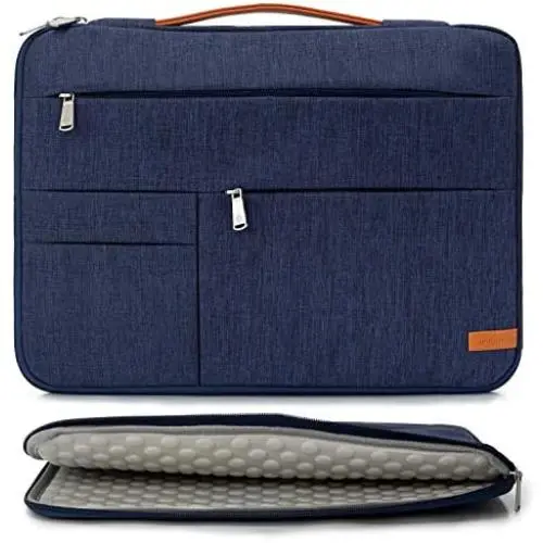KINGSLONG 15 15.6 Inch Laptop Sleeve Case Bag, Slim Lightweight Laptop Computer Notebook Ultrabooks Carrying Case Handbag Cover for Men Women Fit for Acer Dell Lenovo HP Toshiba ect, Blue KINGSLONG 15 15.6 Inch Laptop Sleeve Case Bag, Slim Lightweight Laptop Computer Notebook Ultrabooks Carrying Case Handbag Cover for Men Women Fit for Acer Dell Lenovo HP Toshiba ect, Blue