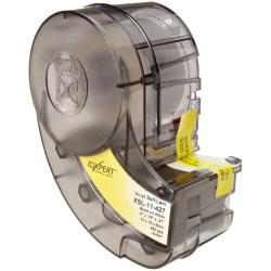 Brady Self-Laminating Vinyl Label Tape (XSL-11-427) - Black on White, Translucent Tape - Compatible with IDXPERT Label Makers - .75'' Height, .5'' Width,Black On White/Translucent