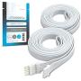 Litcessory Extension Cable for Philips Hue Lightstrip Plus (3.3ft, 2 Pack, White)