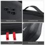 CATOREX Electronic Organizer Travel Universal Cable Accessories Case for Cable Organizer Electronics, Charger, Phone, USB, SD Card (Black)