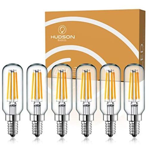 Dimmable E12 LED Bulb Set: 4 Watt, 3000K Warm White Lightbulbs - 40W Equivalent – Chandelier Light Bulbs – T6 Shape - 400 Lumen - UL Listed - Indoor or Outdoor LED Candelabra Bulb Set - 6 Pack
