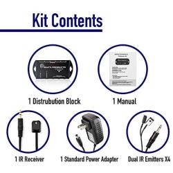 BAFX Products (Infrared) IR Remote Control Extender or IR Repeater Kit - Control 1 to 8 Devices (Expandable to 12!)