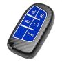 TANGSEN Smart Key Fob Case for CHRYSLER 200 300 for DODGE CHALLENGER CHARGER DART for JEEP CHEROKEE COMPASS GRAND CHEROKEE SRT HELLCAT TRACKHAWK 2 3 4 5 Button Keyless Entry Remote Cover Carbon Fiber