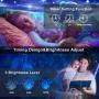 Star Projector Night Light Projector with LED Galaxy Ocean Wave Projector for Kids Adults Bedroom/Christmas/Party Night Light Ambiance with Bluetooth Music Speaker& Remote Control