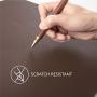 Bedsure Genuine Leather Desk Pad, Office Desk Mat Blotter on top of desks, Large Computer Desk Mat, Waterproof Non Slip Desk Pad Protector for Office and Home (Brown, 15.7x31.5 inches)