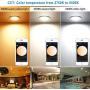 Smart LED Recessed Downlight with Touchscreen Smart Switch & Smart Bridge, FVTLED 10pcs Wireless Bluetooth Mesh 9W 4 inch 700LM 2700K-6500K Dimmable RGBWC Multicolor Color 5 in 1 Ceiling Spotlight
